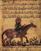 unknow artist, Islamic school horse and horseman illustration out of the book of the smith art of Ahmed ibn al-Husayn ibn al-Ahnaf